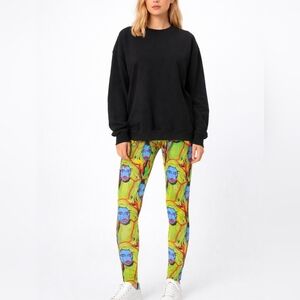 Patrick Church Unisex Graphic-print leggings "wearable art" "tattoo print"